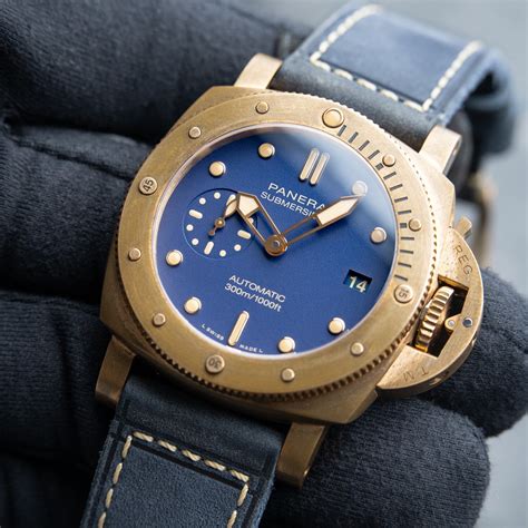 bronzo panerai replica|panerai submersible 42mm bronze.